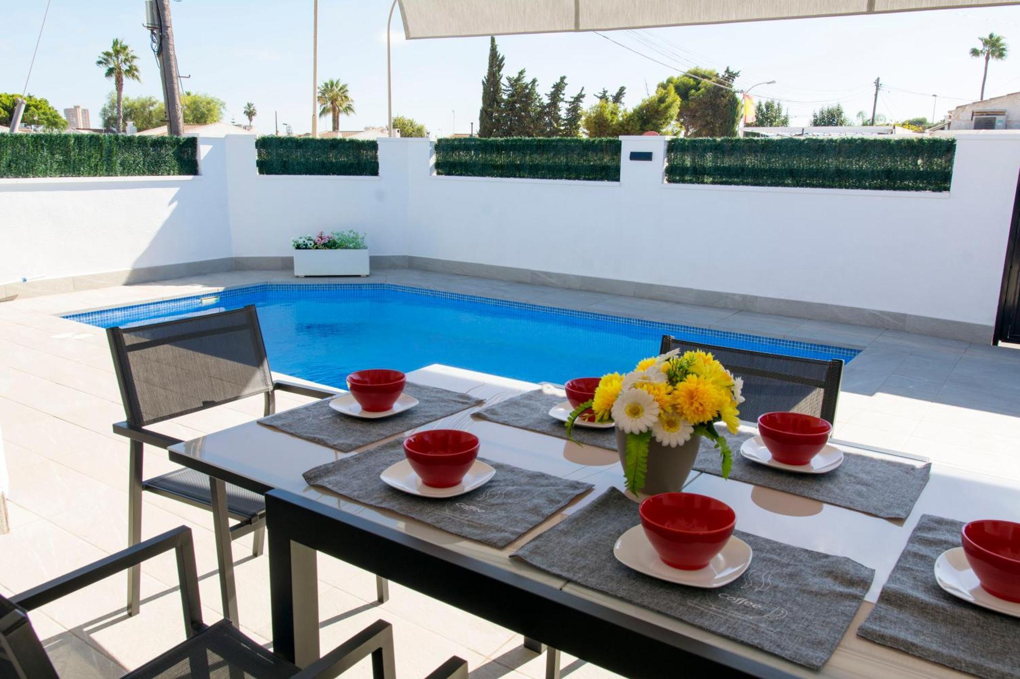 Casa Soleada Piscina Climatizada Y Privada Villa Santiago De La Ribera Dış mekan fotoğraf